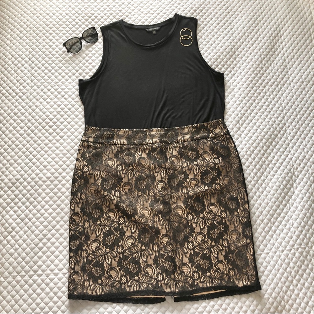 New York & Co | Black lace pencil skirt